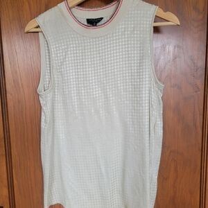 Elegant Cream Sleeveless Top